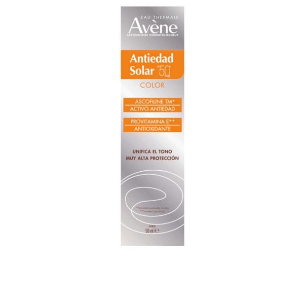 AVÈNE : SOLAIRE HAUTE PROTECTION antiedad color SPF50+ 50 ml