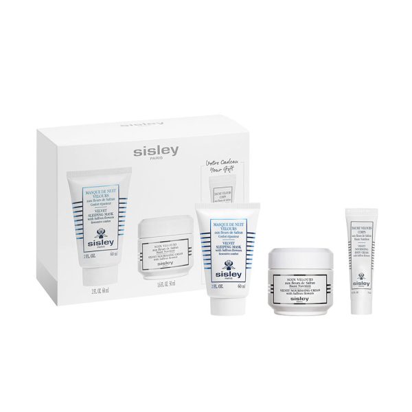 SISLEY : SOIN VELOURS AUX FLEURS SAFRAN LOT 3 pcs
