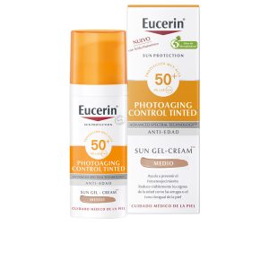 EUCERIN : SUN PROTECTION PHOTOAGING gel-cream SPF50+ #medium 50 ml