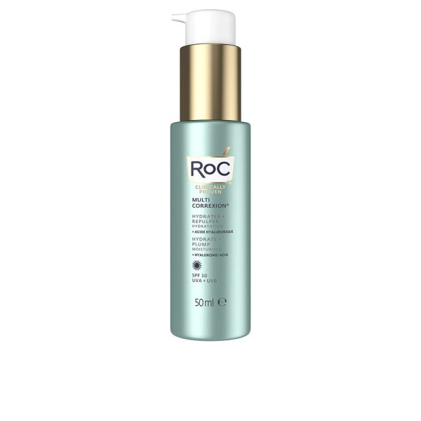 ROC : HYDRATE + PLUMP crema hidratante con ácido hialurónico SPF30 50 ml