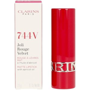 CLARINS : JOLI ROUGE VELVET #744V-soft plum 3.5 gr