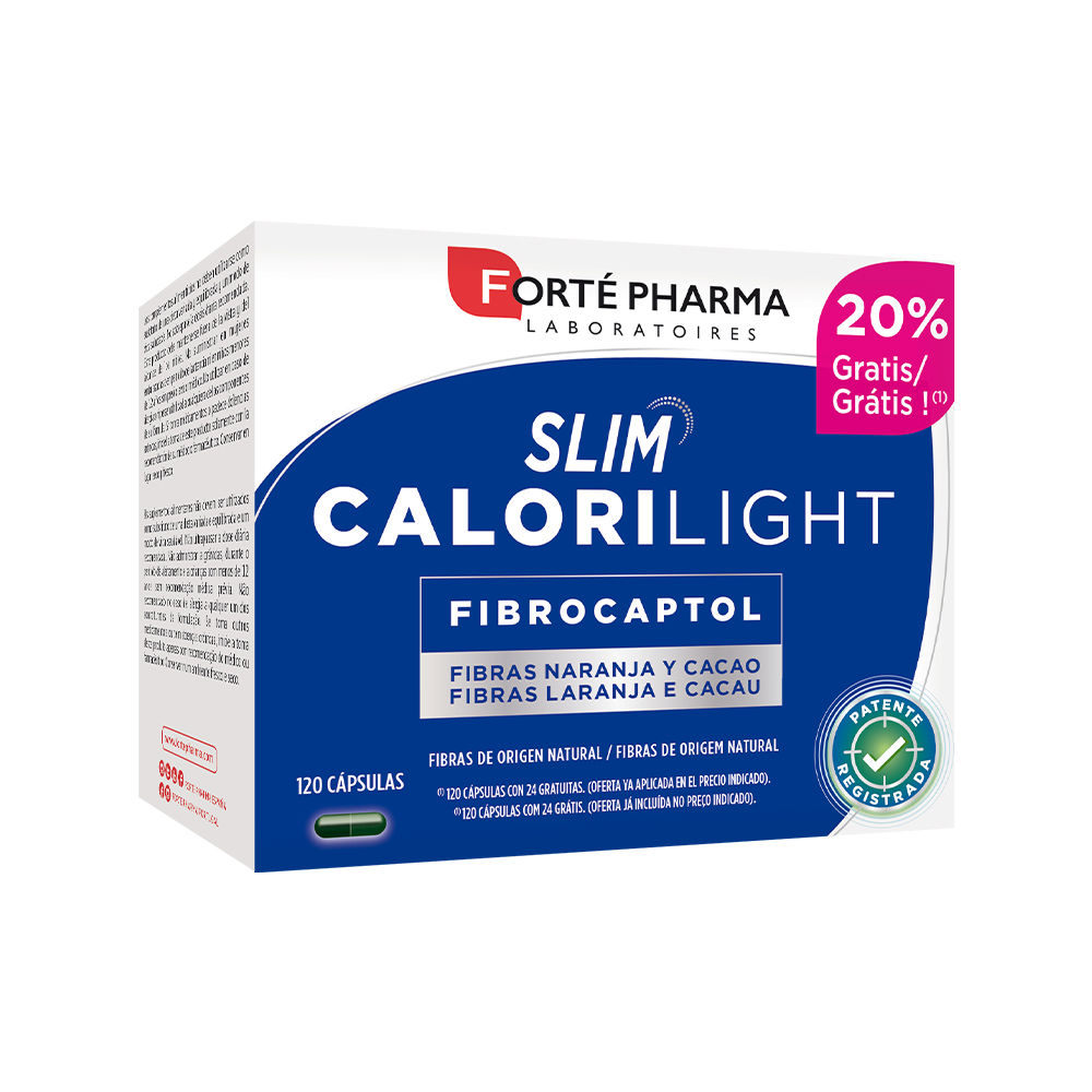 FORTÉ PHARMA : SLIM CALORI LIGHT fibrocaptol 120 cápsulas
