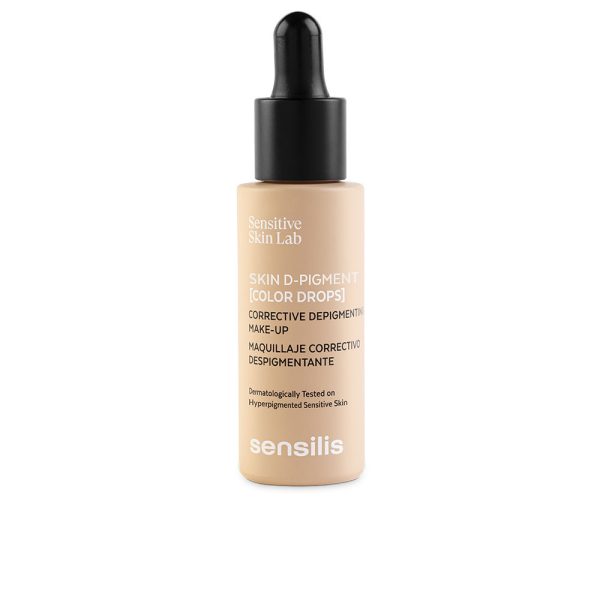 SENSILIS : SKIN D-PIGMENT [COLOR DROPS] depigmenting corrective makeup #Beige golden 30 ml