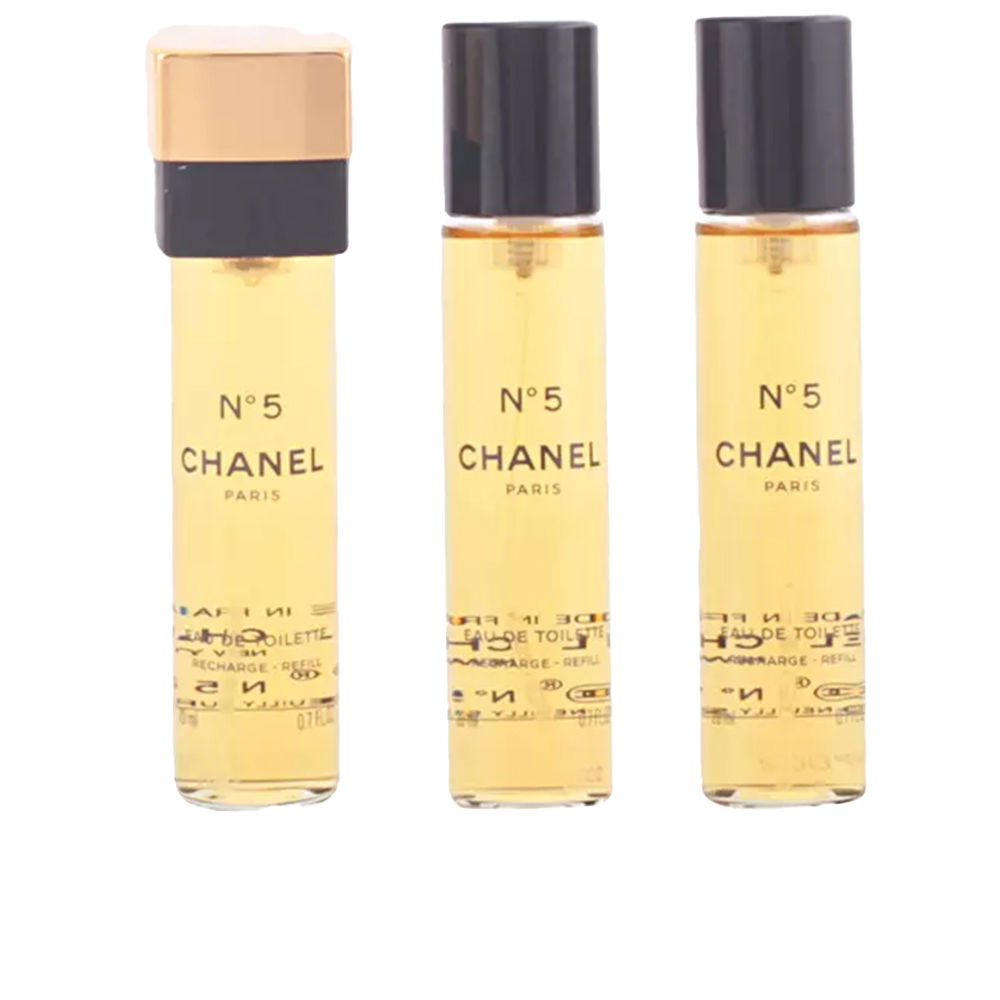 CHANEL : Nº 5 eau de toilette purse spray refills 3 x 20 ml