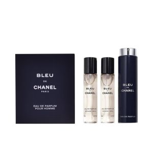 CHANEL : BLEU eau de parfum refillable travel spray 3 x 20 ml