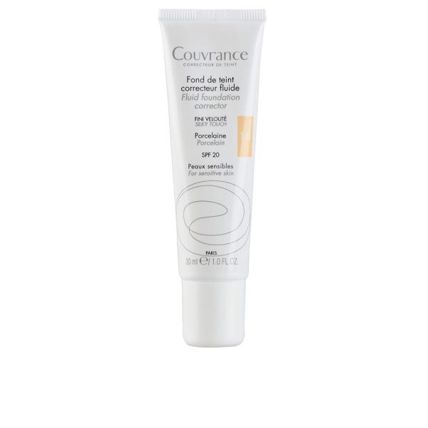 AVÈNE : COUVRANCE fluid makeup base for sensitive skin #sand 30 ml