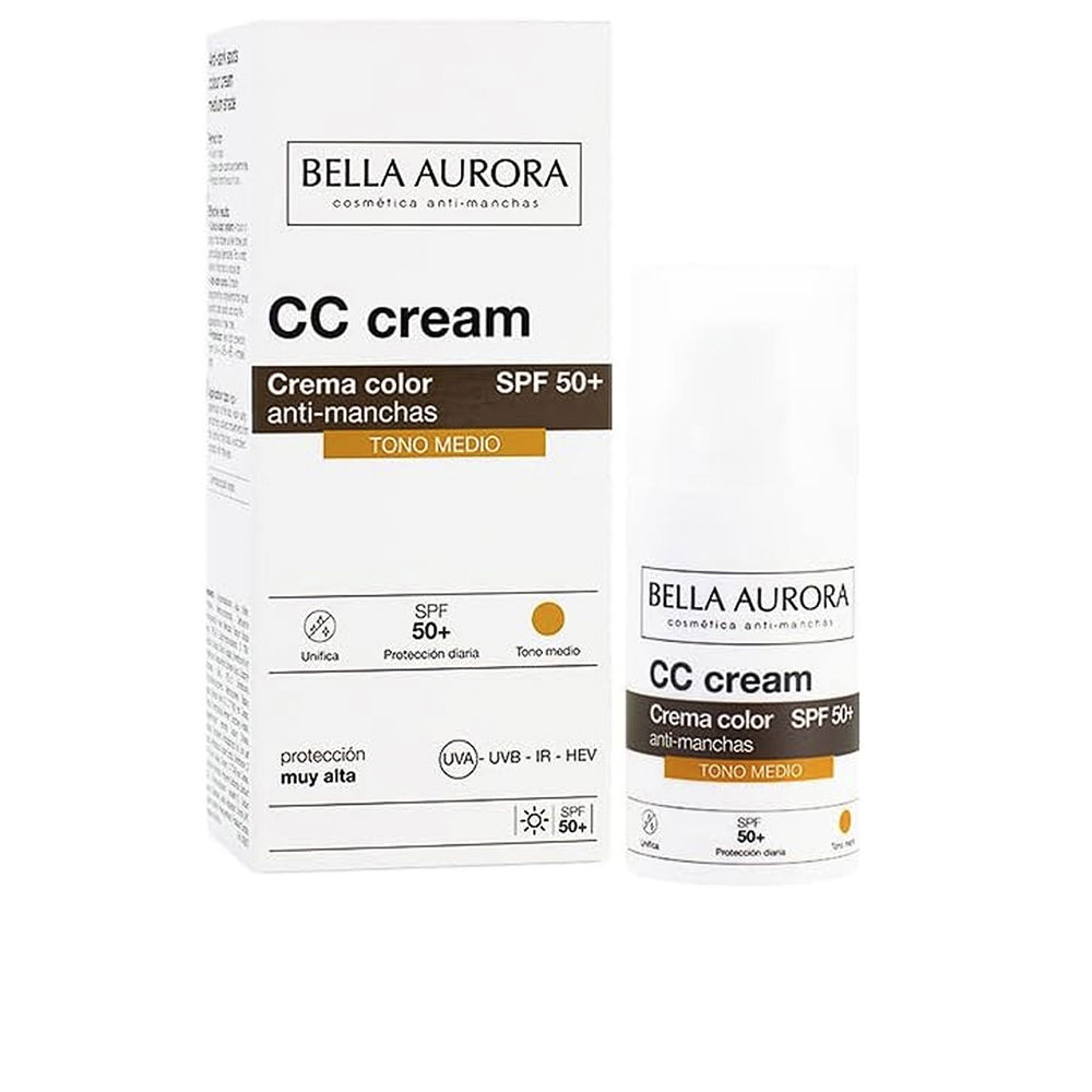 BELLA AURORA : CC CREAM anti-manchas SPF50+ #tono medio