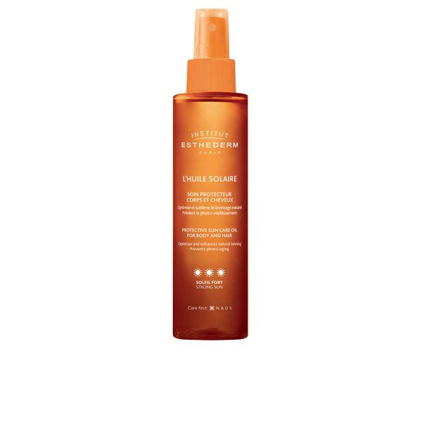 INSTITUT ESTHEDERM : L'HUILE SOLAIRE strong sun body and hair spray 150 ml