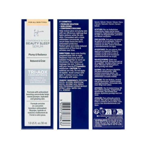IT COSMETICS : CONFIDENCE in your beauty sleep serum 30 ml