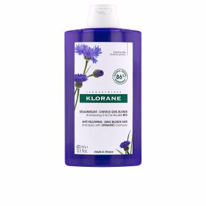 KLORANE : A LA CENTAUREA BIO anti-yellowing shampoo for gray and blond hair 400 ml