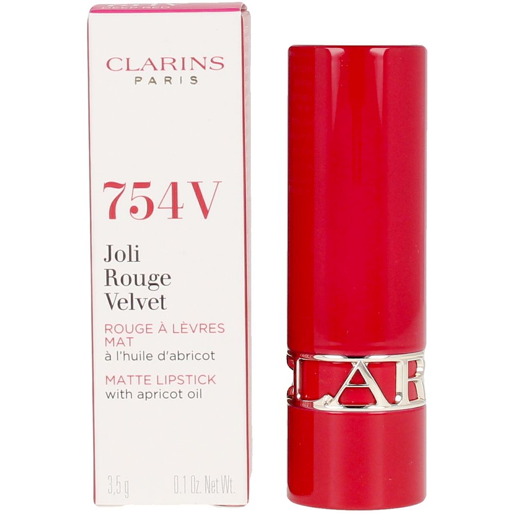 CLARINS : JOLI ROUGE VELVET #754V-deep red 3.5 gr