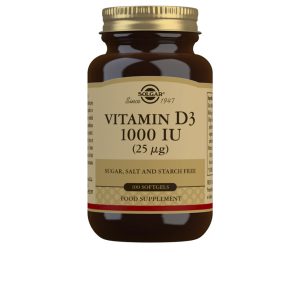 SOLGAR : VITAMIN D3 1000 IU 25 µg soft capsules 100 u