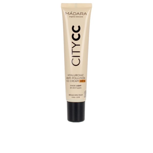 MÁDARA ORGANIC SKINCARE : CITYCC hyaluronic anti-pollution CC cream SPF15 #light