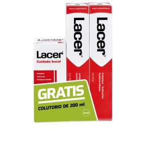 LACER : TOOTHPASTE PACK 2 x 125 ml + mouthwash 200 ml