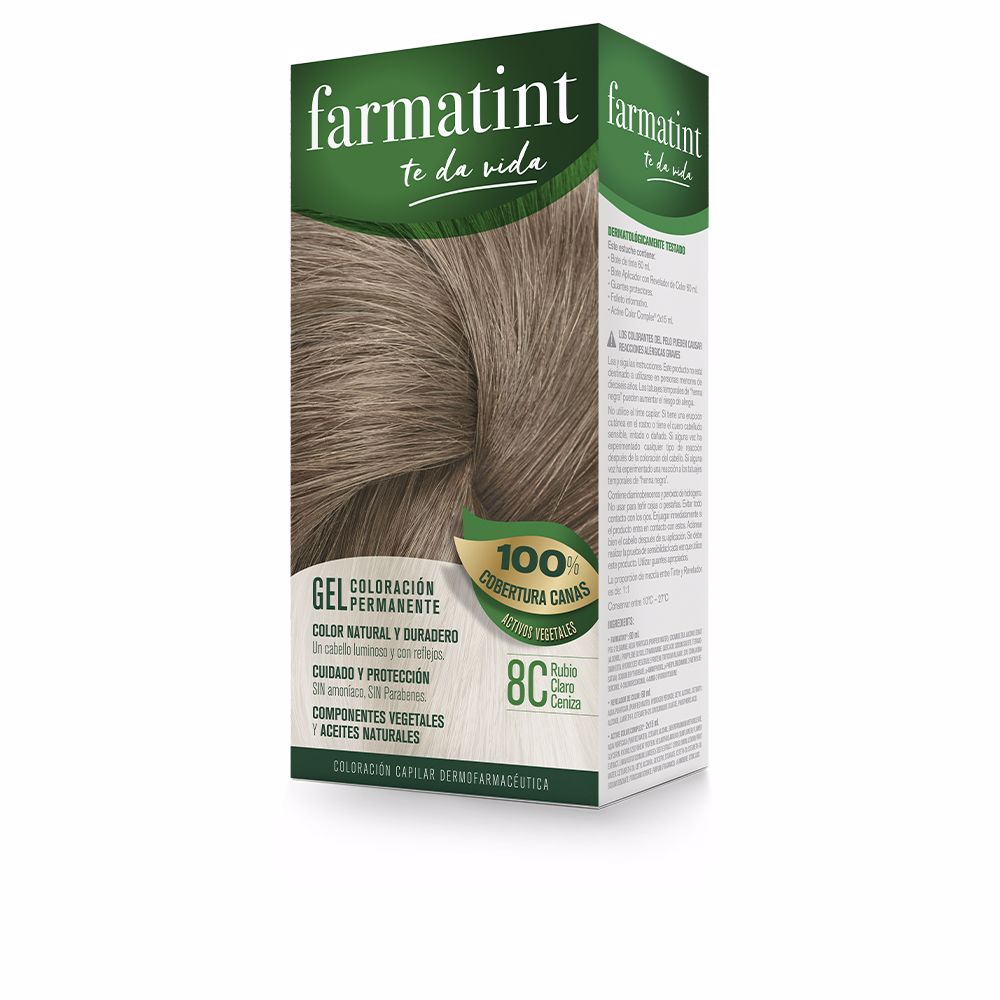 FARMATINT : FARMATINT GEL permanent color #8c-light ash blonde 5 units