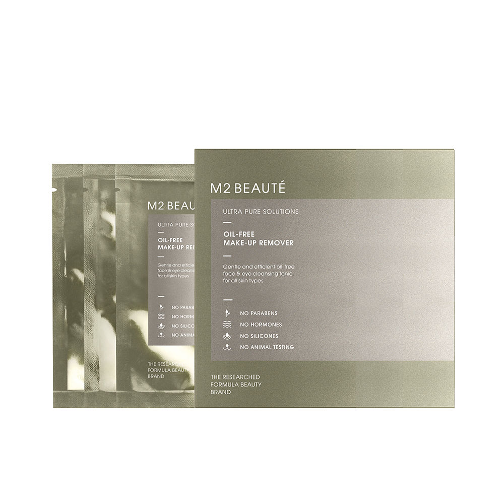 M2 BEAUTÉ : OIL FREE eye make up remover sachets 7 x 2 ml