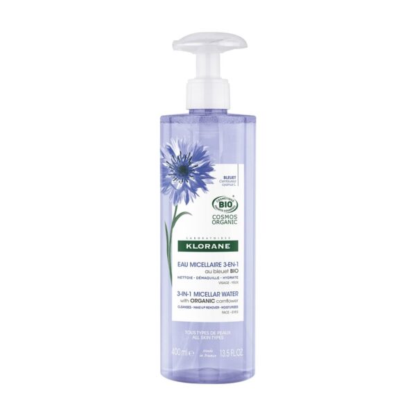 KLORANE : CORNFLOWER BIO makeup remover micellar water 400 ml