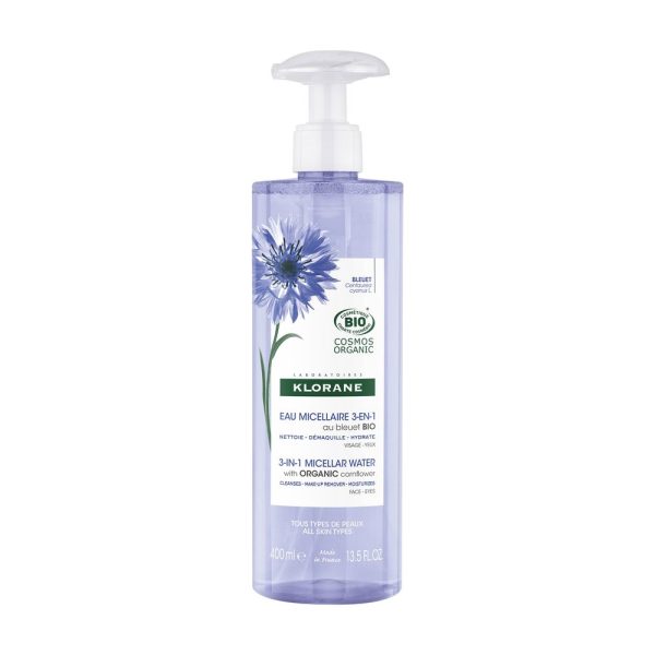 KLORANE : CORNFLOWER BIO makeup remover micellar water 400 ml