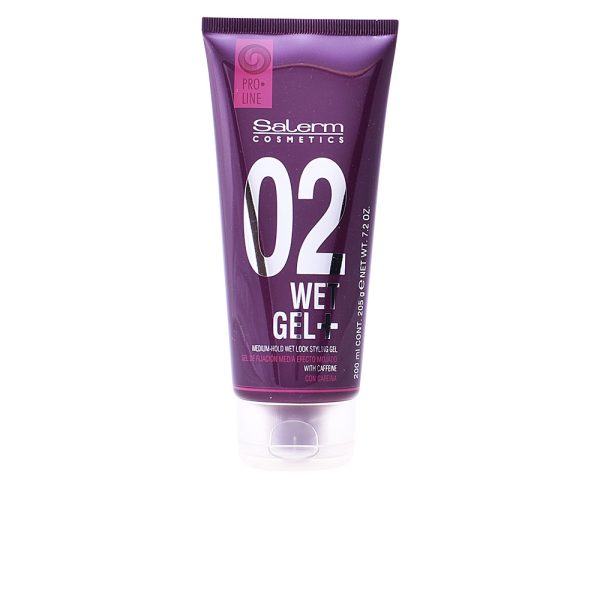 SALERM : WET GEL+ medium hold wet look styling gel 200 ml