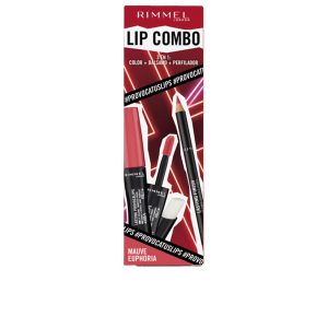 RIMMEL LONDON : LIP COMBO PROVOCALIPS LOT #Mauve Euphoria 2 u