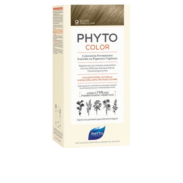 PHYTO : PHYTOCOLOR #9-rubio muy claro 4 u