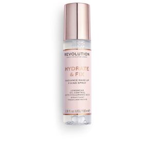 REVOLUTION MAKE UP : HYDRATE & FIX radiance make-up fixing spray 100 ml