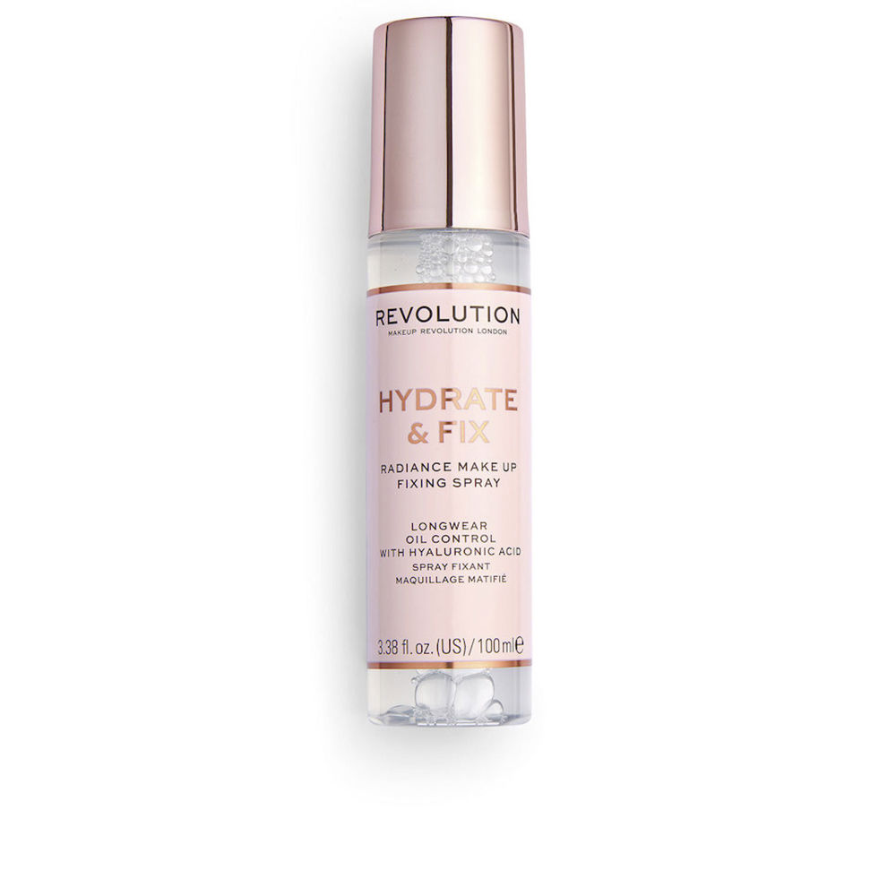 REVOLUTION MAKE UP : HYDRATE & FIX radiance make-up fixing spray 100 ml