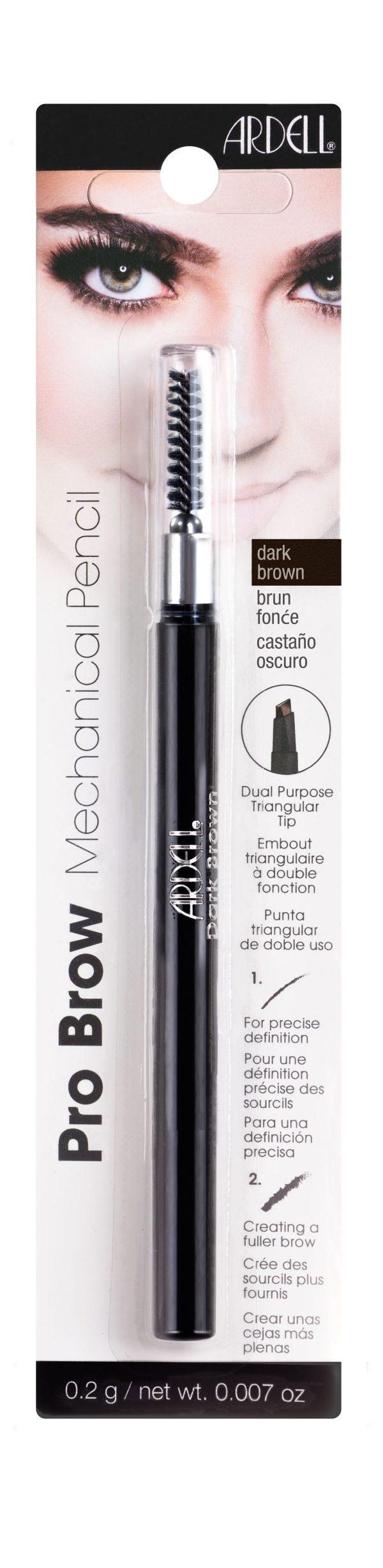 ARDELL : LÁPIZ DE CEJAS MECÁNICO #castaño oscuro