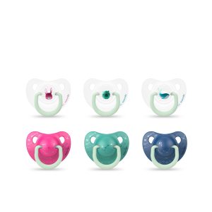 SUAVINEX : Suavinex Night Anatomical Silicone Pacifier 0-6M 2 Units