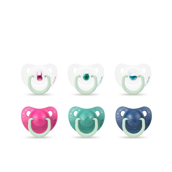 SUAVINEX : Suavinex Night Anatomical Silicone Pacifier 0-6M 2 Units