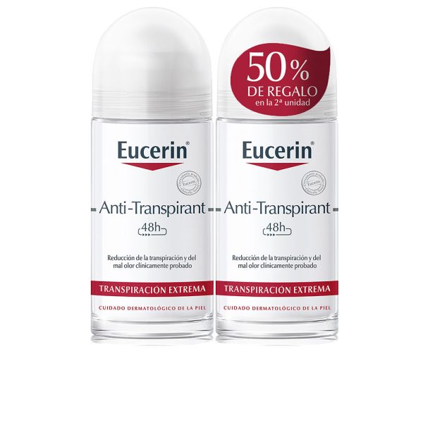 EUCERIN : ANTI-TRANSPIRANT ROLL-ON DEODORANT LOT 2 x 50 ml