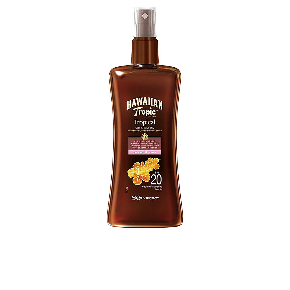 HAWAIIAN TROPIC : COCONUT & GUAVA dry oil SPF20 spray 200 ml