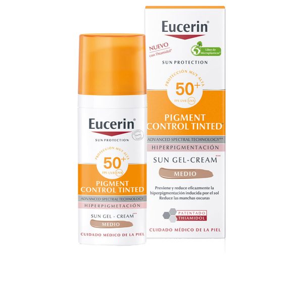 EUCERIN : SUN PROTECTION fluid color pigment SPF50+ #medium 50 ml
