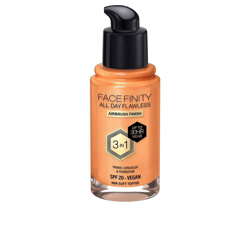 MAX FACTOR : FACEFINITY ALL DAY FLAWLESS 3 IN 1 foundation #N84-soft toffee 30 ml