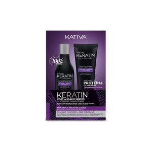 KATIVA : KERATIN EXPRESS POST ALISADO LOTE 2 pz