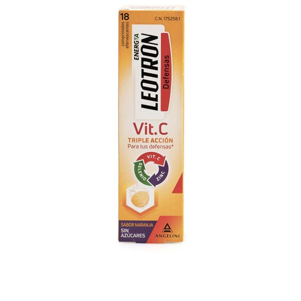 LEOTRON : VITAMIN C triple action effervescent tablets #Orange 18 u