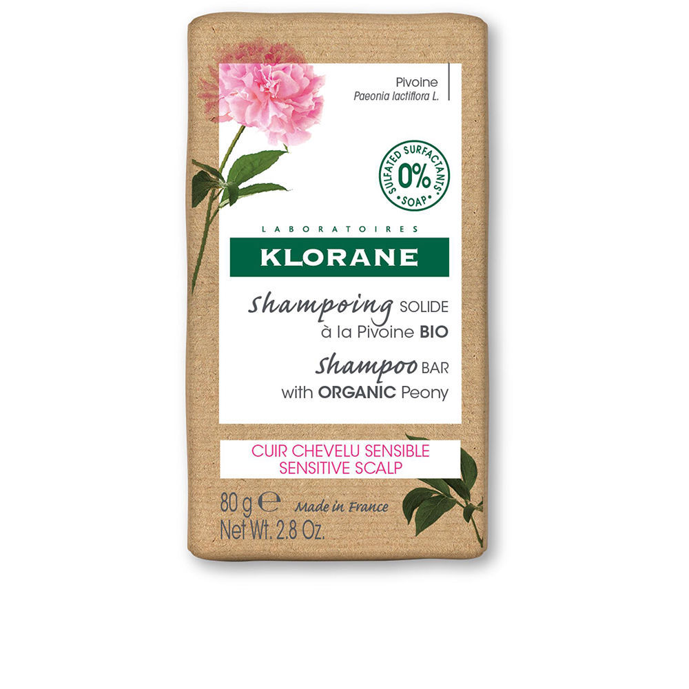 KLORANE : A LA PEONÍA BIO solid shampoo 80 gr