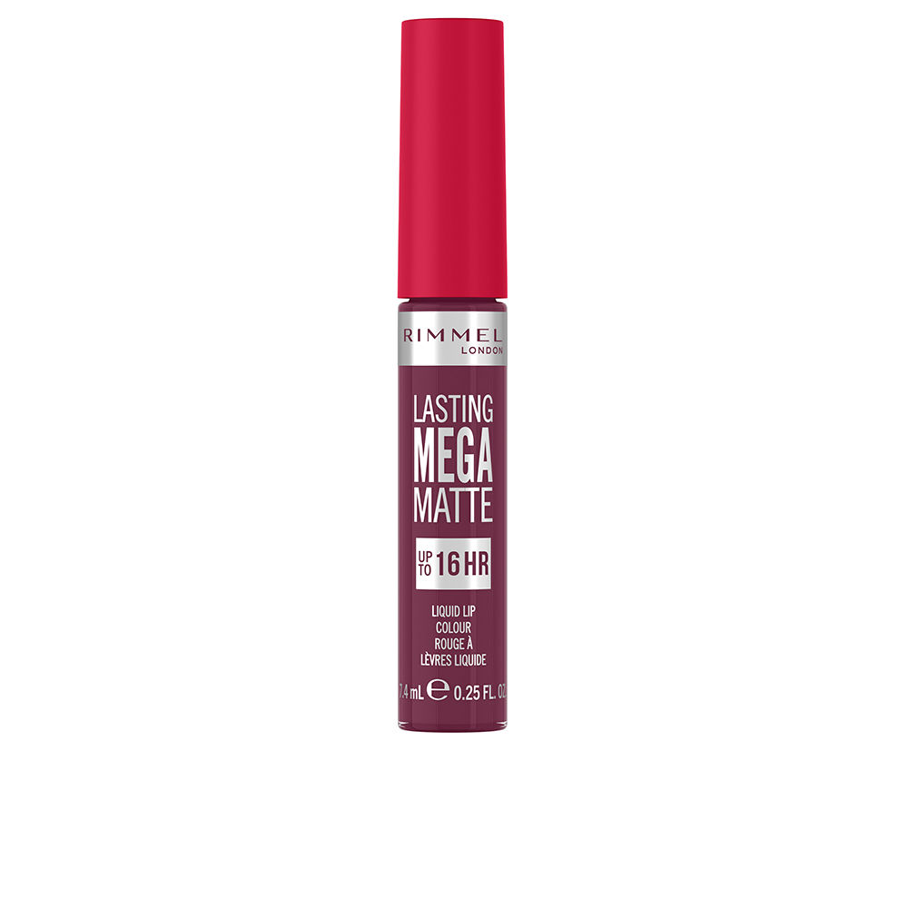 RIMMEL LONDON : LASTING MEGA MATTE liquid lip color #940-rock me purple 7,4 ml