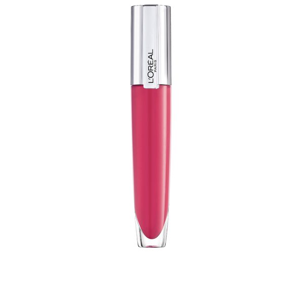 L'ORÉAL PARIS : ROUGE SIGNATURE brilliant plump lip gloss #408-accentua