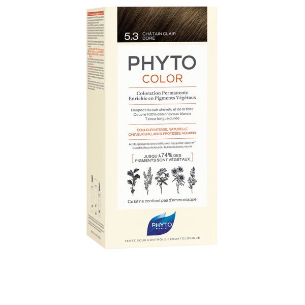 PHYTO : PHYTOCOLOR #5.3-castaño claro dorado 4 u