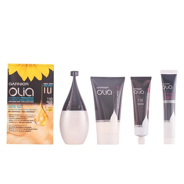 GARNIER : OLIA coloración permanente #110 rubio super aclarante set
