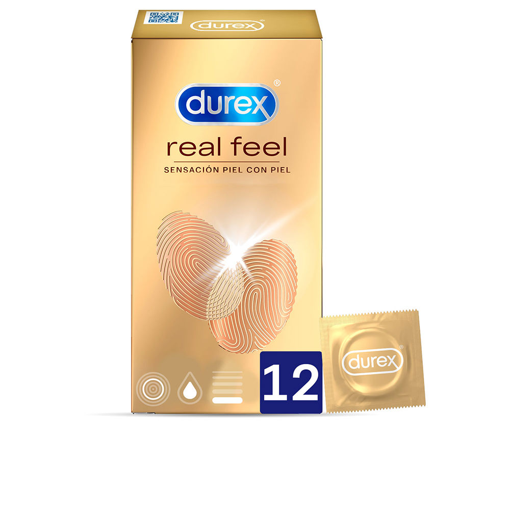 DUREX : REAL FEEL skin to skin condoms 12 u