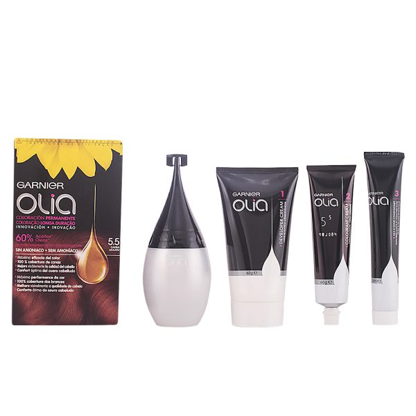 GARNIER : OLIA Coloración Permanente #5,5 Caoba set