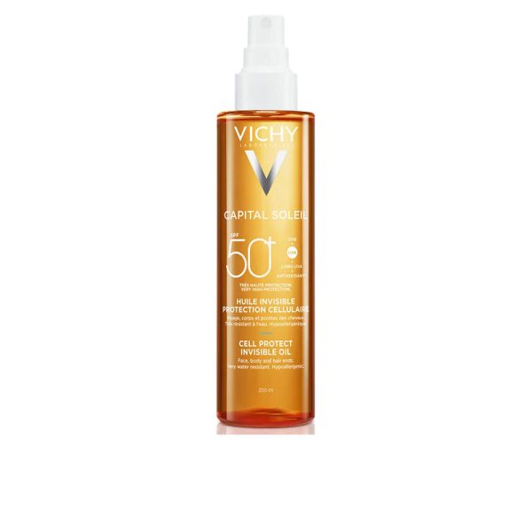 VICHY : CAPITAL SOLEIL spray aceite invisible cell protect SPF50 200 ml