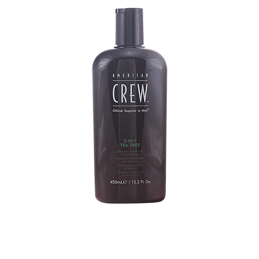 AMERICAN CREW : TEA TREE 3 in 1 shampoo, conditioner and body wash 450 ml