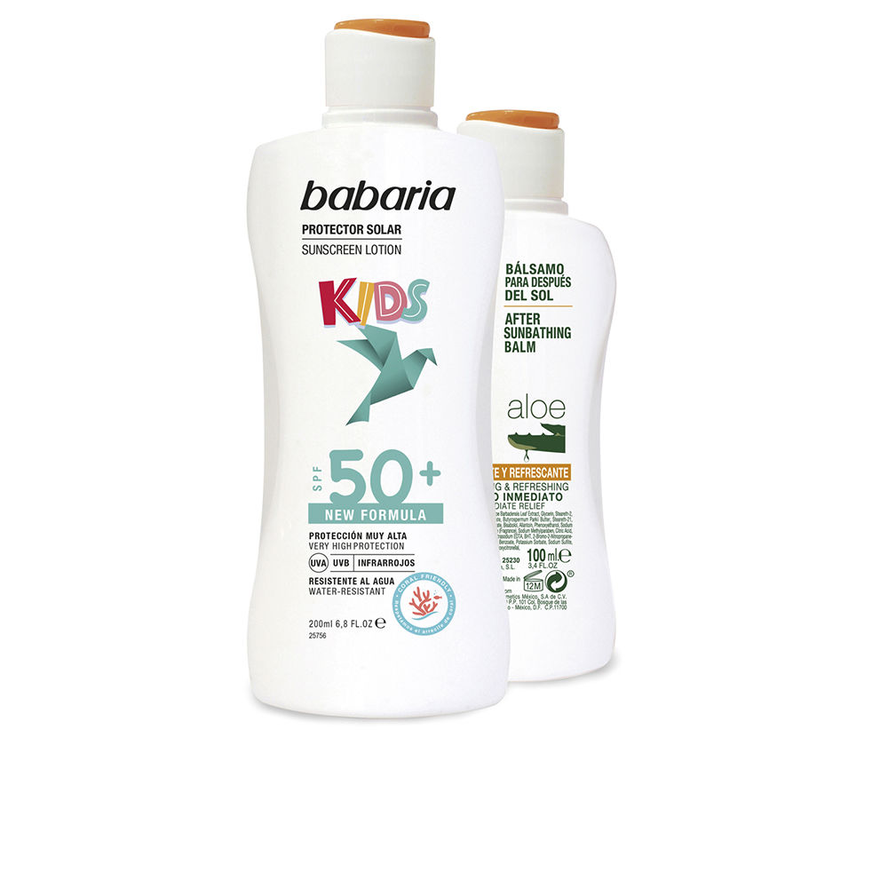 BABARIA : SOLAR INFANTIL SPF50+ MILK LOT 2 pz
