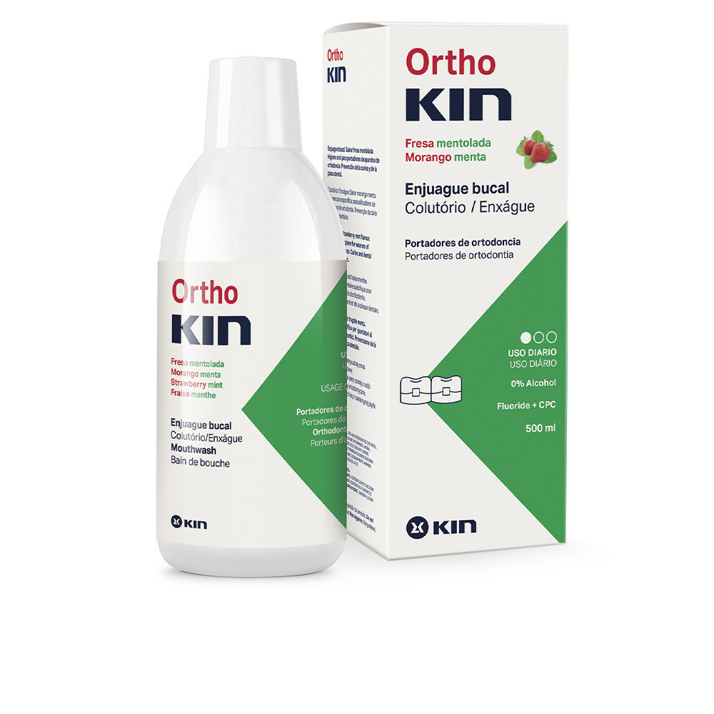 KIN : ORTHOKIN enjuague bucal #fresa mentolado 500 ml