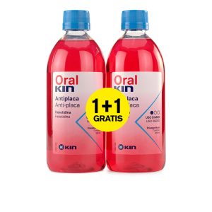 KIN : ORALKIN ENJUAGUE BUCAL ANTI-PLACA set 2 pz