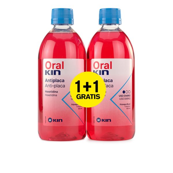 KIN : ORALKIN ENJUAGUE BUCAL ANTI-PLACA set 2 pz