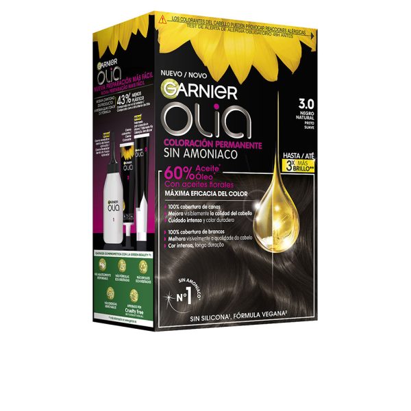 GARNIER : OLIA Permanent Color #3,0-Black 4 pz